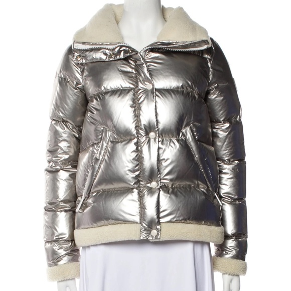 SAM. Gigi down puffer jacket sherpa silver - size medium - Picture 6 of 8